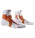 X-SOCKS Marathon Chaussette Mixte Adulte, Blanc (Arctic White/Dark Ruby), L (Taille Fabricant : 42-44)