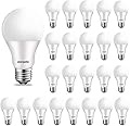 E ENERGETIC LIGHTING 48 Pack A19 LED Light Bulb, 60 Watt Equivalent, Warm White 3000K, E26 Medium Base, Non-Dimmable LED Light Bulb, UL Listed