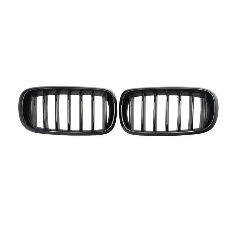 Parrilla delantera para BMW X5 F15 y X6 F16 (2014-2017) en color negro brillante tipo riñón