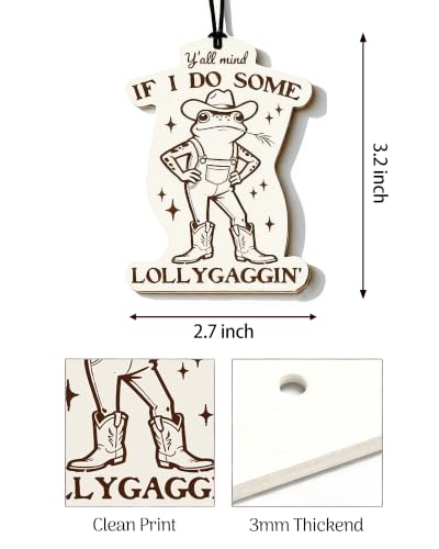 Image of Car Air Freshener 5-Pack, Funny Western Animal Hanging Car Scents | 5 funny Western animal designs with jasmine, hyacinth, freesia, sea and bluebell scents for rearview mirrors