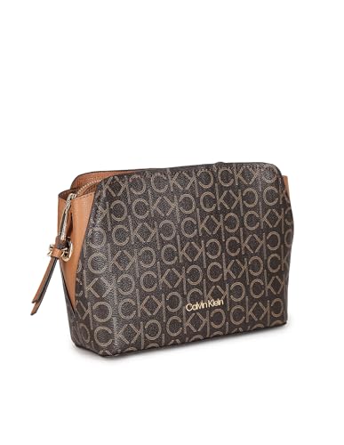 Calvin Klein Women's Hailey Signature Triple Compartment Chain Crossbody2