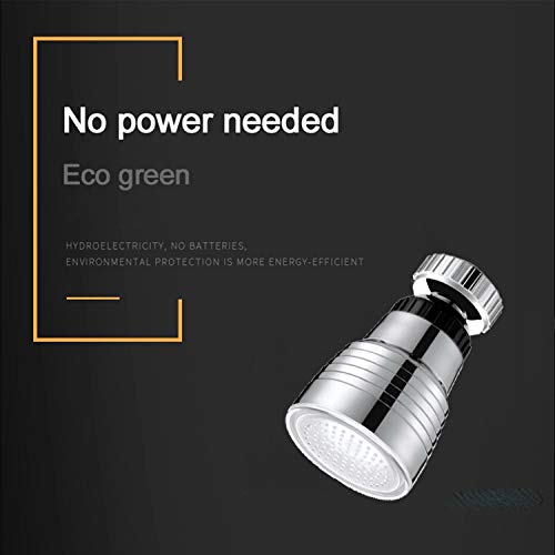Image of inchSNOMYRS 3-Color Temperature Sensitive Gradient LED Faucet Light Circular 360 Degree Rotatable Color Changing Faucet Tap Sink Faucet for Kitchen and Bathroom (3 Color-1PC-360- Circular) inch