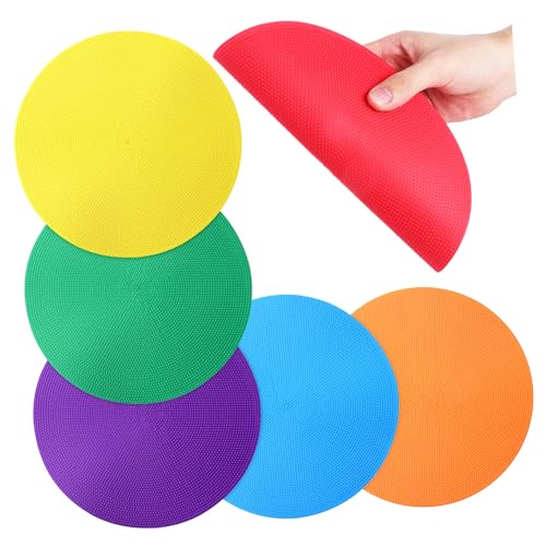 KESYOO 6 Piece Markers Non Slip Floor Dots Red Green Orange Purple Agility Drills for Boys and Girls