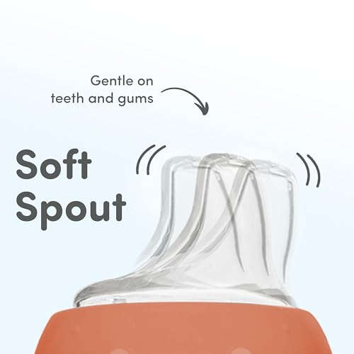 Image of NUK First Choice Active Cup 2.0, 10 oz. Soft Spout Sippy Cup with On-The-Go Carry Clip, Lightweight, Leak Proof, Spill Proof Cup, 2-Pack
