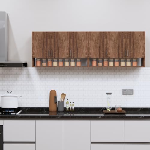 Image of SPECIALITY PANELS 6 Door Modular Wall Mounted Kitchen Cabinet with Organizer Shelf Space Saving Storage Unit Durable Engineered Wood Cupboard for Kitchen Living Room Utility Organizer Furniture