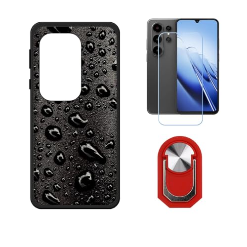 BMPNLSZ �K�pBlackview Wave 10�p+HD�����K���X�ɓK�����ėpTPU�P�[�X�A�V���J�Q���P�[�X�o���p�[�ی�o�b�N�P�[�X-�ɓK����9�d�x�X�N���C�u�h�~�X�N���[���v���e�N�^(6,88") + ���O���\�Ŕėp�I��360�x��]�\�ȃX�e���g