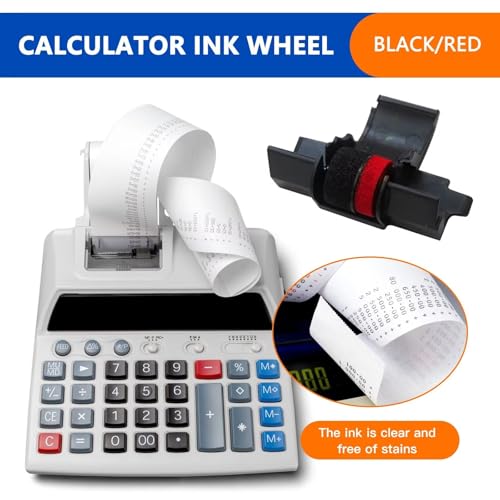 Pack 10 Cintas para Calculadora Impresora IR-40T Negro/Rojo miniatura 4