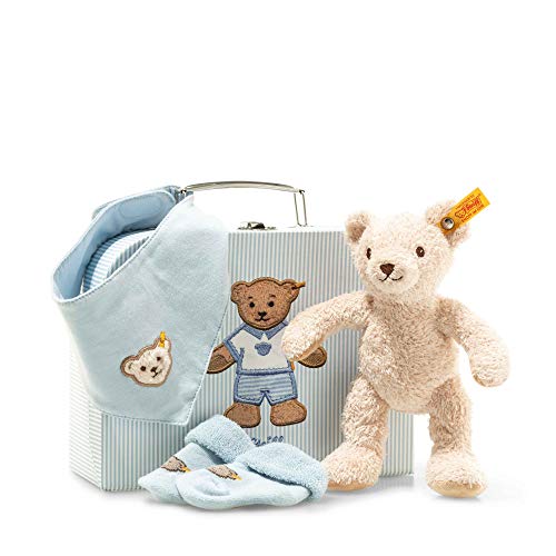 Preisvergleich Produktbild Steiff 241260 Geschenkset Boy 4 tlg, blau