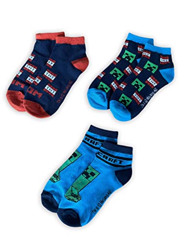 Fashion UK Calcetines Minecraft Modelo, multicolor, 23-26