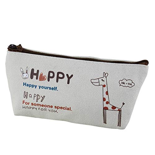 Preisvergleich Produktbild Chakil Schule federmäppchen federmäppchen cartoon mädchen kosmetik aufbewahrungstasche student schreibwaren büro geschenk 18,5x9 cm (blau + rot + rosa + beige)