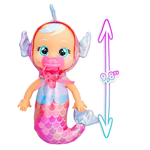 Cry Babies Tiny Cuddles Mermaids Delphine - 9 Inch Baby Doll, Cries Real Tears, Metallic Mermaid Themed Pajamas #TOP3