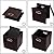 PRANDOM Leather Foldable Cube Storage Bins 13x13 inch [2-Pack] Fabric Storage Baskets Cubes Drawer with Cotton Handles Organizer for Shelves Nursery Closet Bedroom Clothes Brown