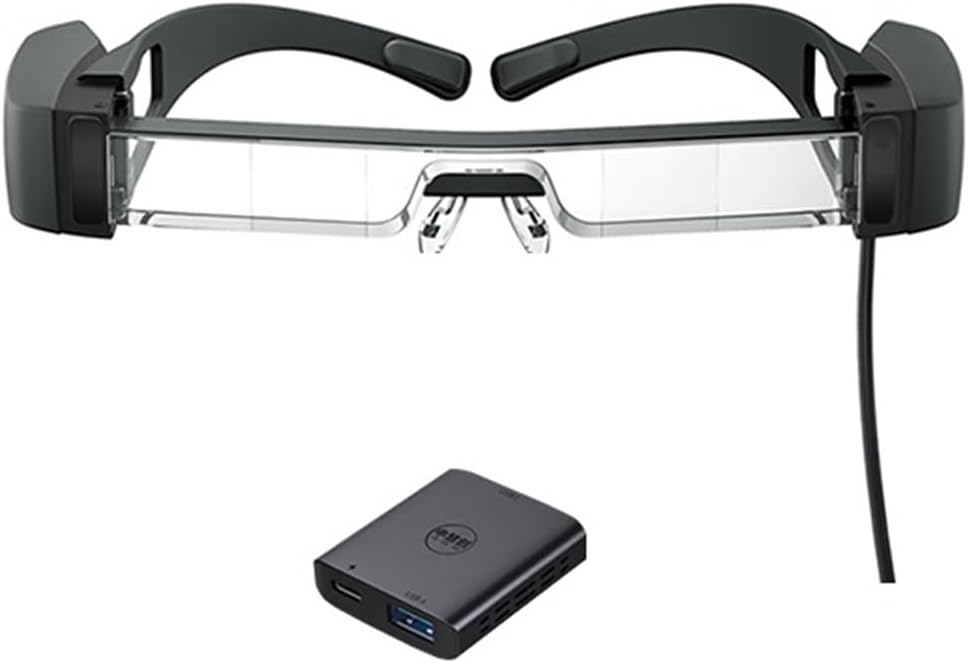 BT-40 AR Glasses All-in-one Head-Mounted HD Display 3D Cinema Supports Mobile Phone Compatible for EPSON BT-40 Smart VR Glasses(BT40 with TCTO1)