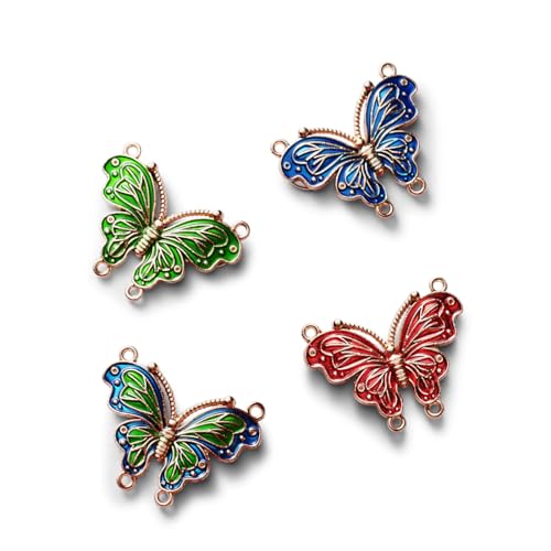 4Pcs Needle Keeper para Costura, Magnetic Needle Keeper para Ponto Cruz, Cute Butterfly Cartoon Pin,