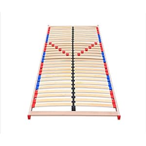 ECOFORM Lattenbodem met hardheidsregeling + beweegbare elastische duo-kappen 70/80/90/100/120cm x 200cm – van de fabrikant (70 x 200 cm)