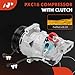 A-Premium Air Conditioner AC Compressor with Clutch Compatible with Volvo XC60 2018-2021, S60 2019-2021, XC40 2019-2022, V60 2019-2021, XC40 Recharge 2021-2022, V60 Cross Country 2021-2022