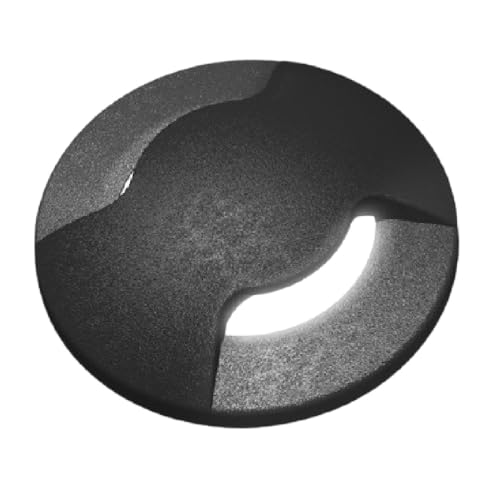 Image of Britalia BRALDO-2L-BL LED Black Outdoor Recessed Ground Wall Twin Slot Light 5cm | Coastal IP67 | 1.7W 170 Lumen | 4000k Cool White