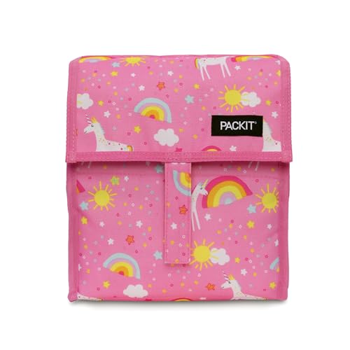 PackIt Freezable Lunch Bag, Unicorn Dream Pink