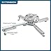 QualGear Pro-AV QG-KIT-VA-3IN-W Projector Mount Kit Accessory Vaulted Ceiling Adapter, 3