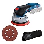 Bosch Professional 18V System Levigatrice Rotoorbitale a Batteria Gex 18V-125 (Incl. Platorello (125 Mm), 1 Carta Abrasiva, Sacchetto Raccoglipolvere, senza Batterie e Caricabatterie)