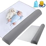 Nastopee Rausfallschutz für Kinderbett mit Pumpe, 130 cm Anti-Fall-Bettschutzgitter Bettgitter...