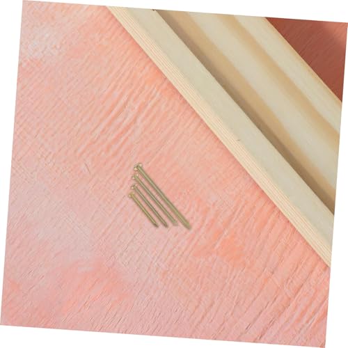 Image of 200pcs Picture Frame Nails: Small Iron Nails for Picture Hanging - Gold Hanging Hardware for Wall Decor Photo Frames Art
