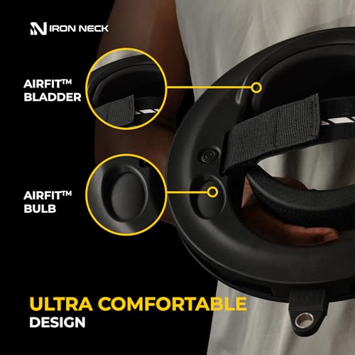 Image of Iron Neck - Advanced Neck Trainer, Strengthener, Exerciser, & Rehabilitation Device to Relieve Pain & Improve Posture - Workout & Strength Training Equipment, Home Gym Accessories for Men