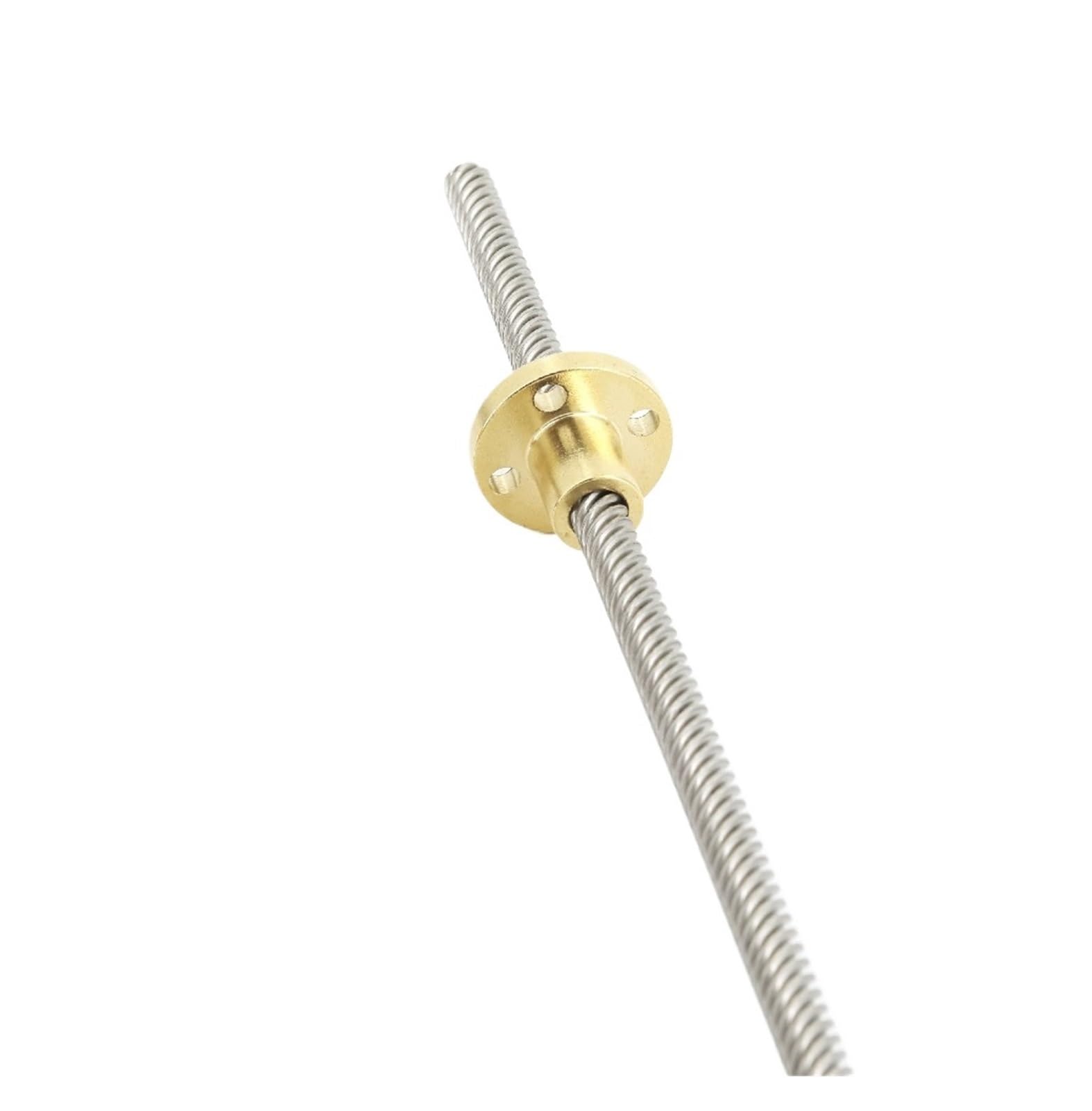 IGASHI Metal ball screw nut 304 Stainless Steel T6 Screw Length 150mm Lead 1mm 2mm 4mm 6mm 12mm Trapezoidal Spindle 1pcs With Brass Nut (Size : Lead 6mm)