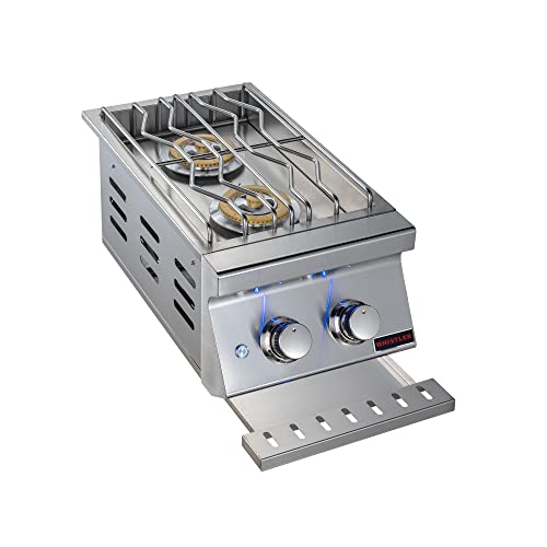 Whistler Bbq Grill Built In Double Side Burner For Outdoor Kitchen Island #TOP1
