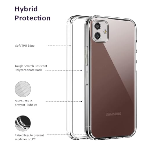 Image of Jkobi Back Case Cover for Samsung Galaxy M13 5G (Silicone Crystal Clear | Pure Camera Protection | Soft and Flexible for Charger and Headphone sockets | Shockproof Bumpers | Transparent)