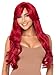 Leg Avenue Women's Long Wavy Wig, Red, One Size