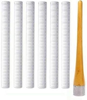 Krullers- Set of 6 Cricket Bat Grips & 1 Wooden Cricket Bat Cone White Color (Brown Grip Cone) Pack of - 7 (B097RFW6SK) Amazon Price History, Amazon Price Tracker