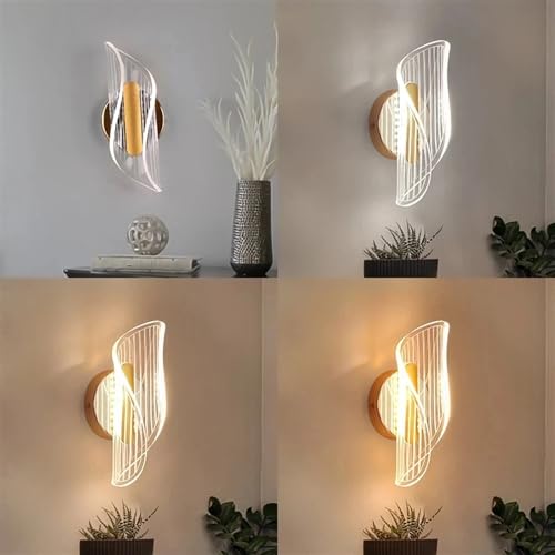 Lámparas de pared para dormitorio y pasillo con luces LED C-3color 5