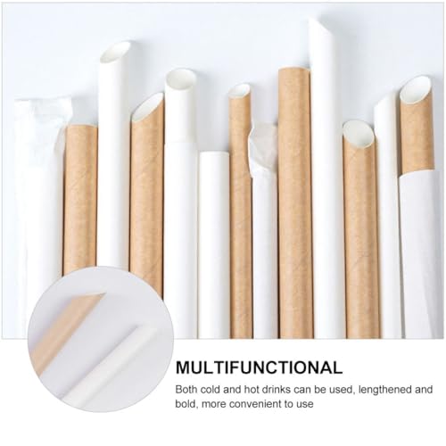 Pitillos de papel beige 20 cm pack 100 unidades miniatura 7