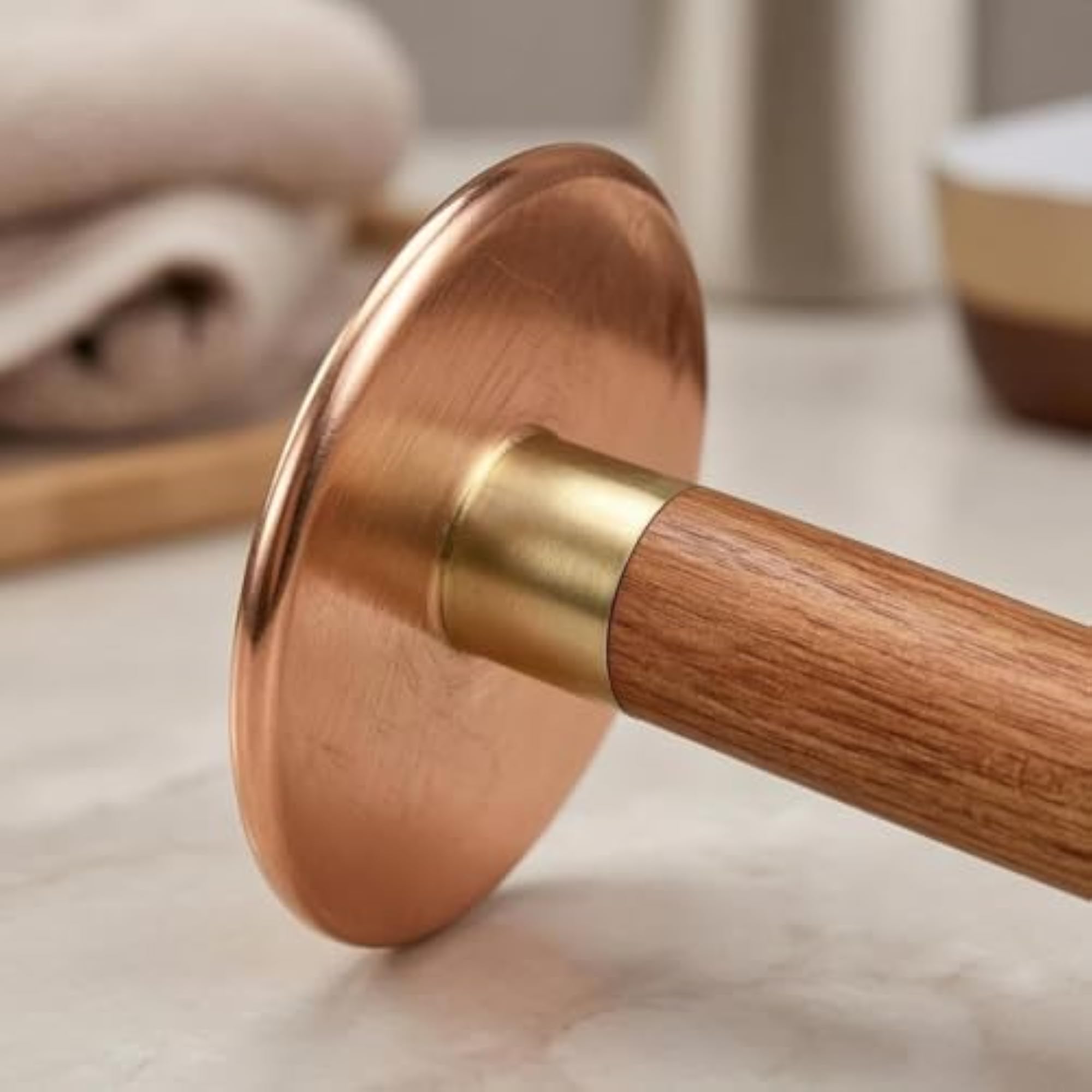 Long-Handle Gua Sha Tool Flat Head Wood