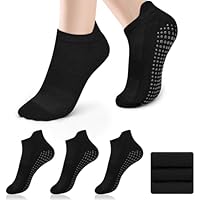 Yisica 3 Pares Calcetines Yoga Pilates Para Mujeres Niñas