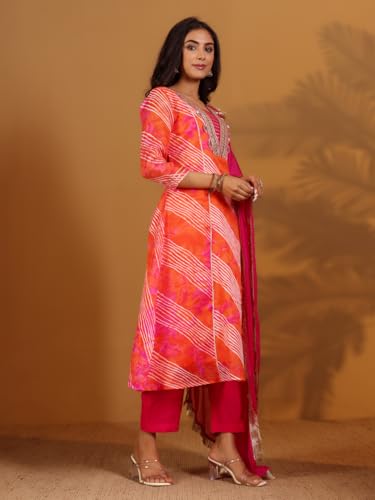 Kurta Anarkali Varanga orné de Gota et Zari, ensemble de fête traditionnel