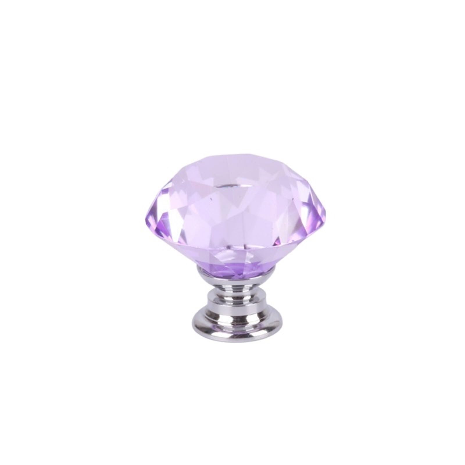 MWAHJU 6pcs 30mm Colorful Crystal Glass Knobs for Cupboard