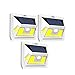 Ludius Solar Lights Outdoor - Bright Outside Lights 34 LEDs - Wide Angle Outdoor Light - Motion Sensor Light for Gardens Pathways Yard Landscape or Porch - Solar Motion Light (White)