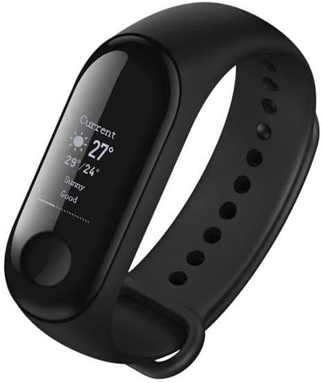 Xiaomi Mi Band 3 showing weather forecast