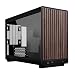 Produktbild Lian Li DAN Cases A3-mATX Wood Edition PC-Gehäuse, Micro-ATX, Tempered Glass, Walnuss-Holz, schwarz