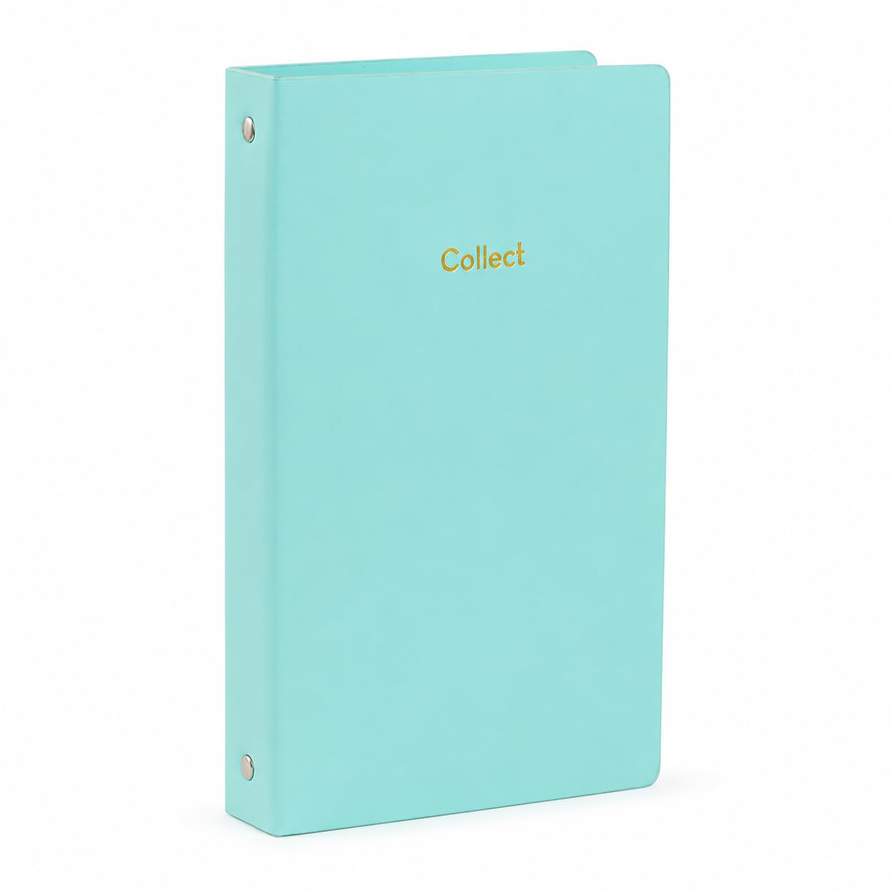 Collezione biglietti a 3 fori, verde, 2 griglie interne pagine 20 pagine