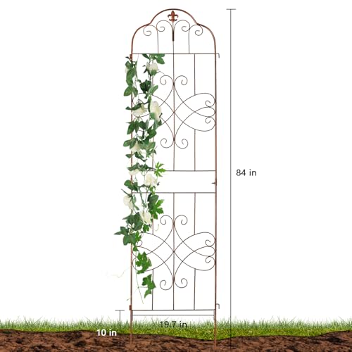 hogardeck 4 Packs 84 * 19 inch Metal Garden Trellis for Climbing Plants Outdoor,Heavy Duty,Coating Rustproof Trellis for Rose, Vegetable, Flowers, Expandable,Perfect for Training Climbing Plants by hogardeck - Image 3
