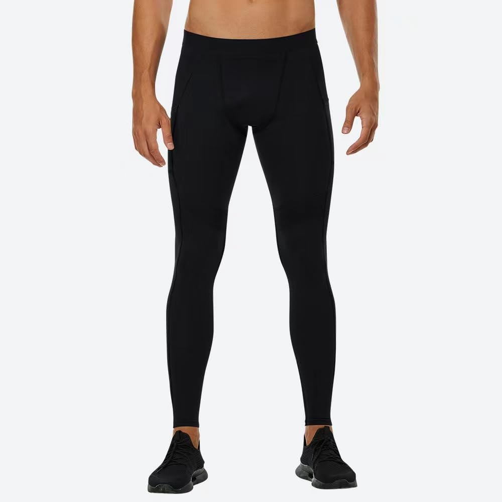 Men’S Compression Pants with Pocket,Men Stretch Athletic Tights for Running Gym Training Sports,Workout Leggings