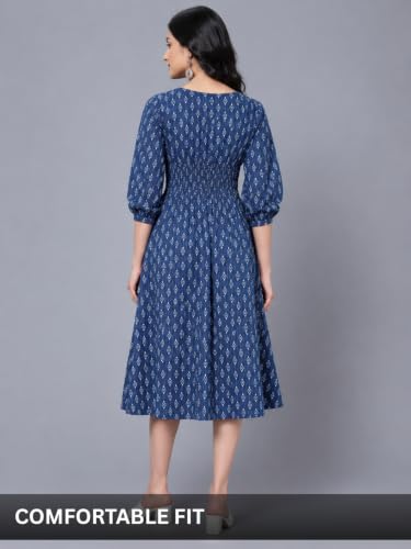 Image of Leriya Fashion V Neck Maxi Dress for Woman |Aline Dress for Women |Long Flared Dress for Womens|Summer Casual Outfit Wear Events, Date & Evening Look |Perfect Gaun Wear for Woman's