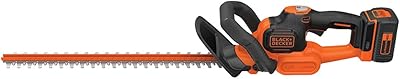 BLACK+DECKER 40V MAX* Cordless Hedge Trimmer with POWERCOMMAND Powercut, 24-Inch (LHT341FF)