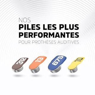 Energizer Sound Energy - Pile 312 Appareil Auditif (Lot de 60) - Performances Longue durée - pour Aide Auditive - Fabriqué en Europe - Conservation 4 Ans [Exclusivité Amazon]