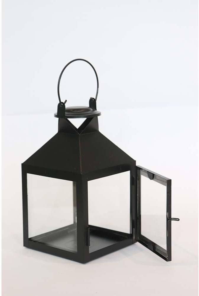 My Global Shop Glass and Metal Candle Lantern: Versatile Decor for Home and Dining
