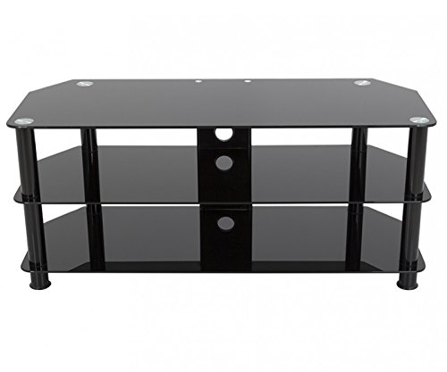 AVF SDC1140CMBB-A Media Component TV Stand with Cable Management for up to 55"