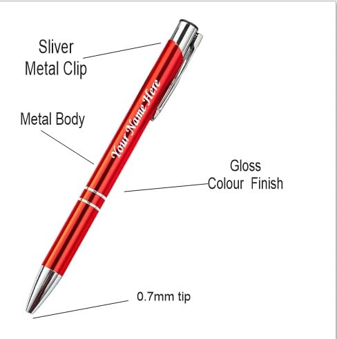 Image of Personalized Diary, Metal Pen & Keychain Set | Size A5-192 Page Writing Journal | Engraved Gift Set for Office, Corporate Events, Diwali, Christmas & Special Occasions | Bestsellers | Perfect For Corporate Gifting (Red)